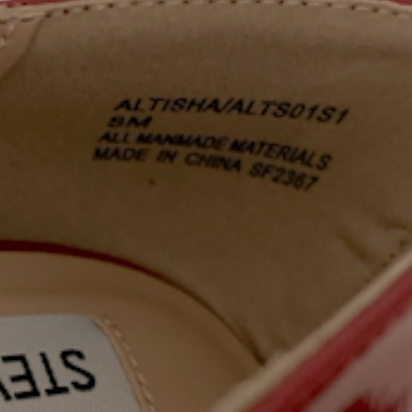 Steve Madden Altisha Pointed Toe Faux Patent Leather Stiletto Heels 8 - Picture 7 of 7